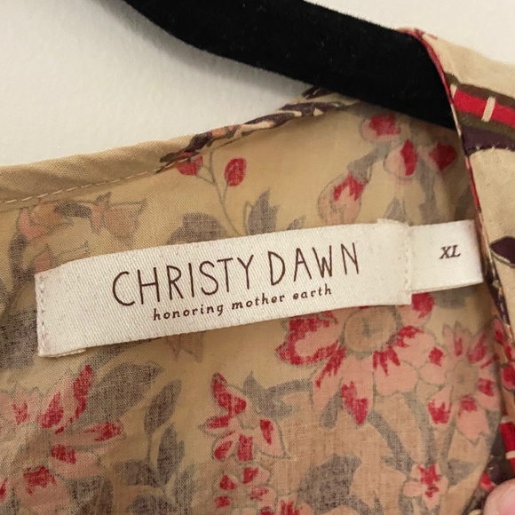 Christy Dawn Floral Maxi Dress - Red and Cream - Picture 6 of 8